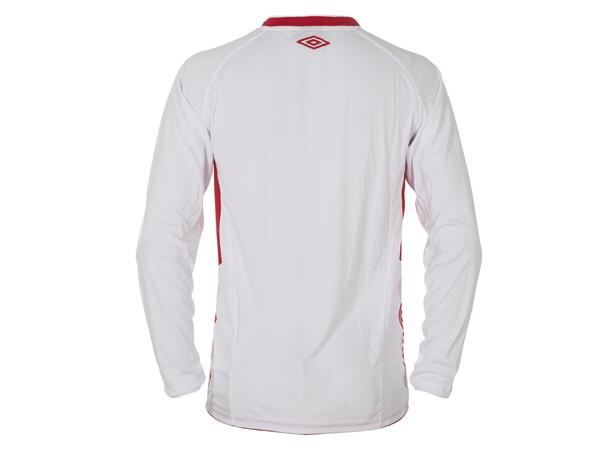 UMBRO UX-1 Jersey LS jr Hvit/Rød 116 Flott langermet spillertrøye 